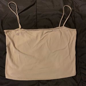Tan H&M Basic Crop Top